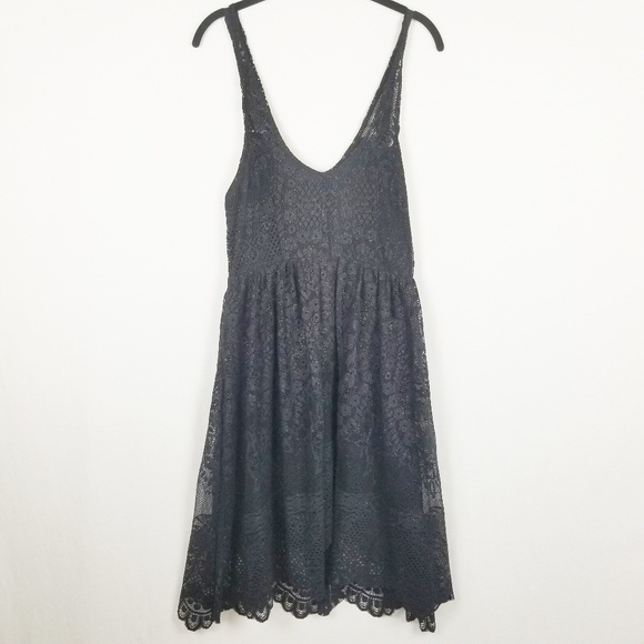 Free People Dresses & Skirts - Free People Fit and Flare Floral Lace Dress